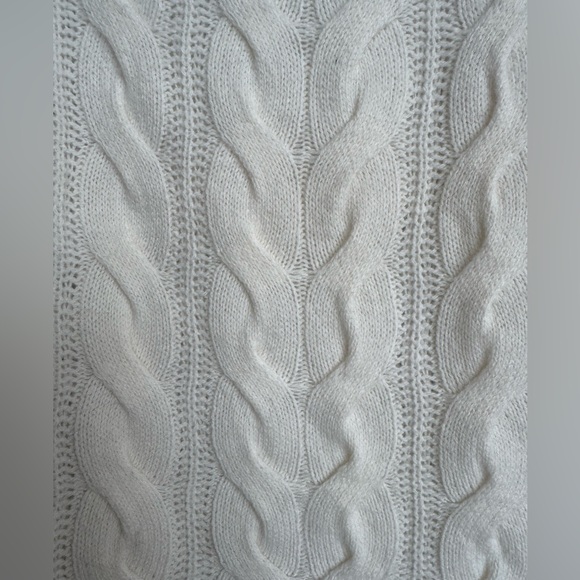 Banana Republic ivory white mixed wool sweater, size S - Picture 8 of 9